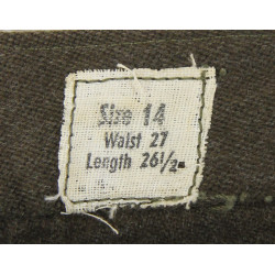 Skirt, Wool, OD, WAAC, Size 14, 1943