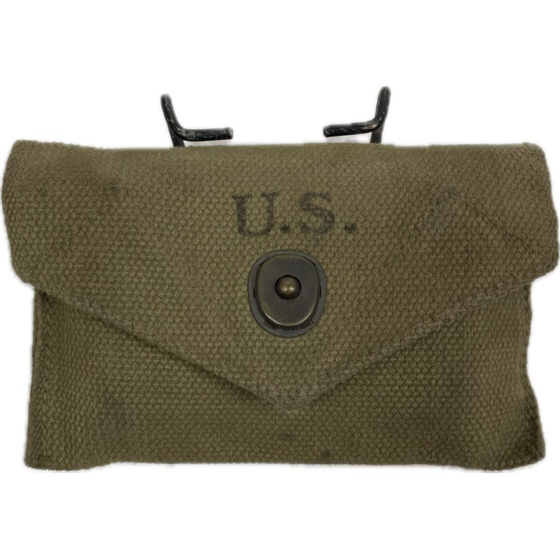 Pouch, First-Aid, M-1942, WLMC INC. 1943, with First-Aid Packet