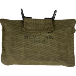 Pouch, First-Aid, M-1942, WLMC INC. 1943, with First-Aid Packet