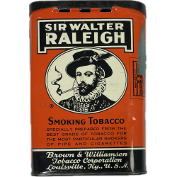 Boite de tabac américain Sir Walter Raleigh