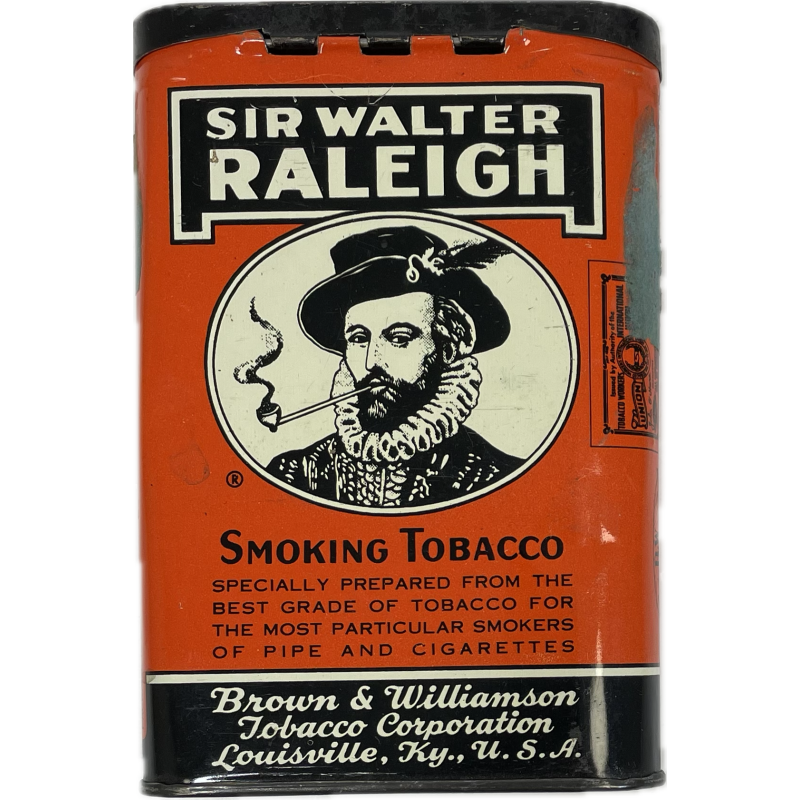 Boite de tabac américain Sir Walter Raleigh