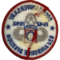 Insigne, 50th Anniversary 82nd Airborne Division, 1942-1992