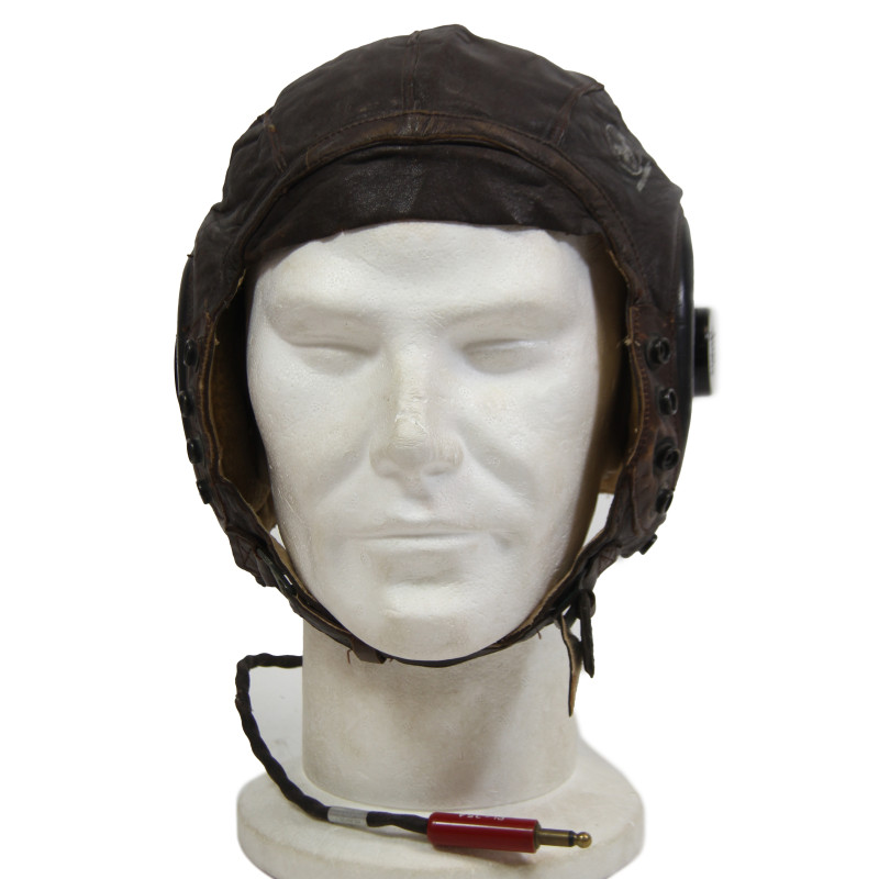 Helmet, Flying, Type A-11, Large, with ANB-H-1 Receivers, USAAF