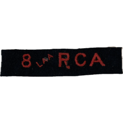 Title, 8th Light Anti-Aircraft Regiment, Royal Canadian Artillery, Normandie