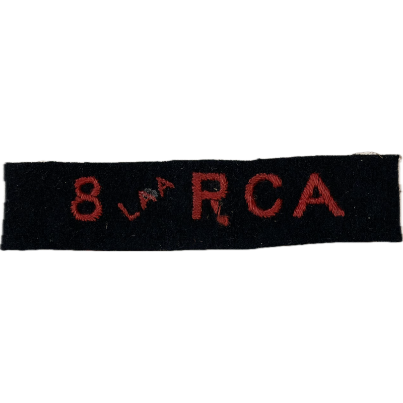 Title, 8th Light Anti-Aircraft Regiment, Royal Canadian Artillery, Normandie