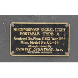 Lampe de signalisation, US Navy, Multipurpose Signal Light, Portable, Type A, 1944