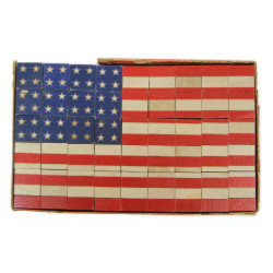 Puzzle, Patriotic, Wooden, Flag Blocks, 48-Star Flag, Complete