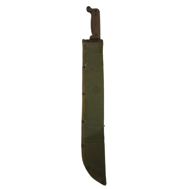 Machete, M-1942, TRUE TEMPER 1944, with Canvas Scabbard, SCHELL LEA. GDS. CO. INC. 1944