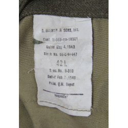 Coat, Serge, Wool, Staff Sergeant, 42L, 1942