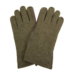 Gloves, Wool, with Leather Palm, US Army, Size 9, SUTTON'S