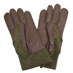 Gloves, Wool, with Leather Palm, US Army, Size 9, SUTTON'S