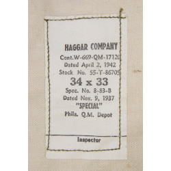 Pantalon moutarde, Special, 34 x 33, 1942