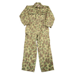 Coverall, HBT (Herringbone Twill), Camouflage, US Army & USMC