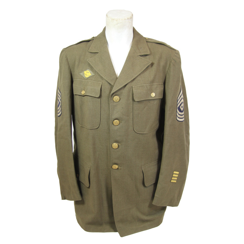 Coat, Serge, Wool, First Sergeant, 46R, Named