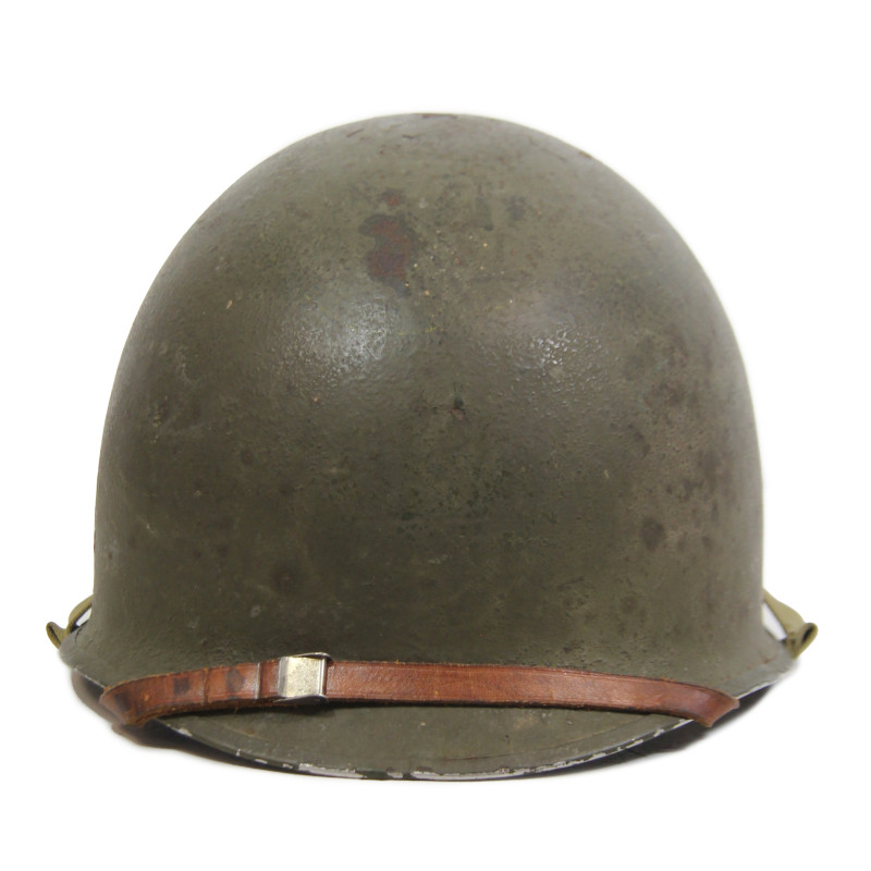 Casque M1, pattes fixes, liner Westinghouse, PhM2c Neil Boone, US Navy, Corpsman