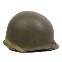 Casque M1, pattes fixes, liner Westinghouse, PhM2c Neil Boone, US Navy, Corpsman