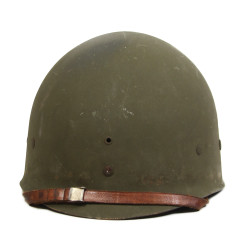 Casque M1, pattes fixes, liner Westinghouse, PhM2c Neil Boone, US Navy, Corpsman