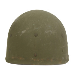 Helmet, M1, Fixed Loops, Westinghouse Liner, PhM2c Neil Boone, US Navy, Corpsman