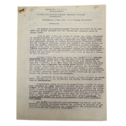 Documents, 2nd Lt. Jean Le Bailly, French Tactical Liaison Officer, 4th Infantry Division, ETO