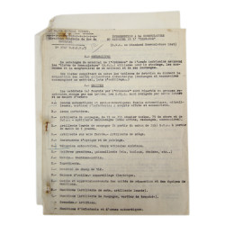 Documents, 2nd Lt. Jean Le Bailly, French Tactical Liaison Officer, 4th Infantry Division, ETO