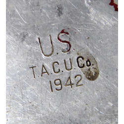 Gourde US Army, complète, LUSTRE 1942, bouchon plat