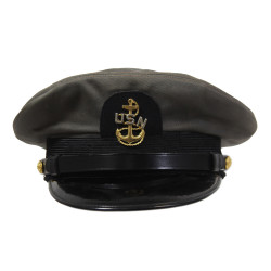 Cap, Chief Petty Officer, US Navy, Gray, Size 7 1/8