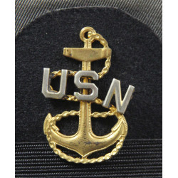 Cap, Chief Petty Officer, US Navy, Gray, Size 7 1/8