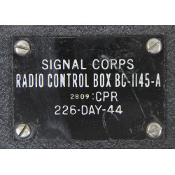 Box, Control, Radio Radar, BC-1145-A, USAAF/RAF, 1944