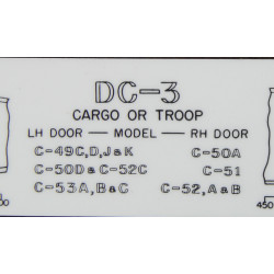 Règle de chargement, Load Adjuster, DC-3 Cargo or Troop, C-47, USAAF