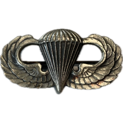 Badge, Parachutist's, 'Jump Wings', US Army, Sterling, Pin Back