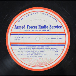 Disque, The Armed Forces Radio Service, Basic Musical Library, Vol. No. C-131 & C-132