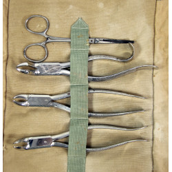 Trousse d'instruments, chirurgie dentaire, US Army Medical Department, 1917