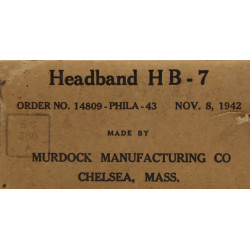 Headset, HB-7, for Receivers, ANB-H-1, 1942, in Box