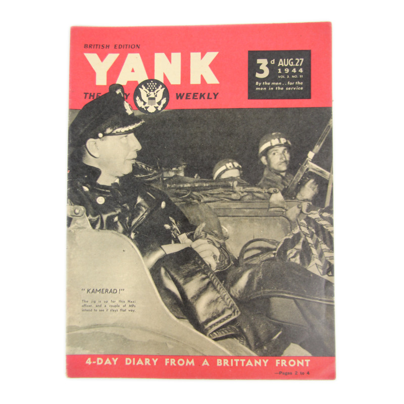 Magazine, YANK, August 27, 1944, '4-Day Diary From A Brittany Front'