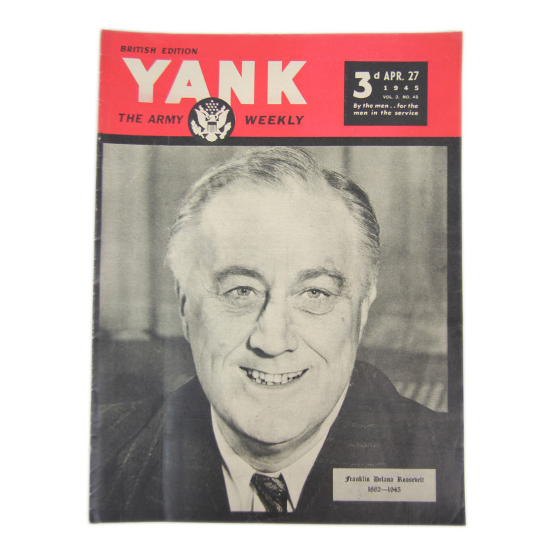 Magazine, YANK, April 27, 1945, Franklin Delano Roosevelt