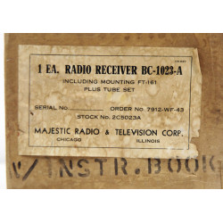 Récepteur radio, BC-1023-A, Signal Corps, USAAF, dans son carton