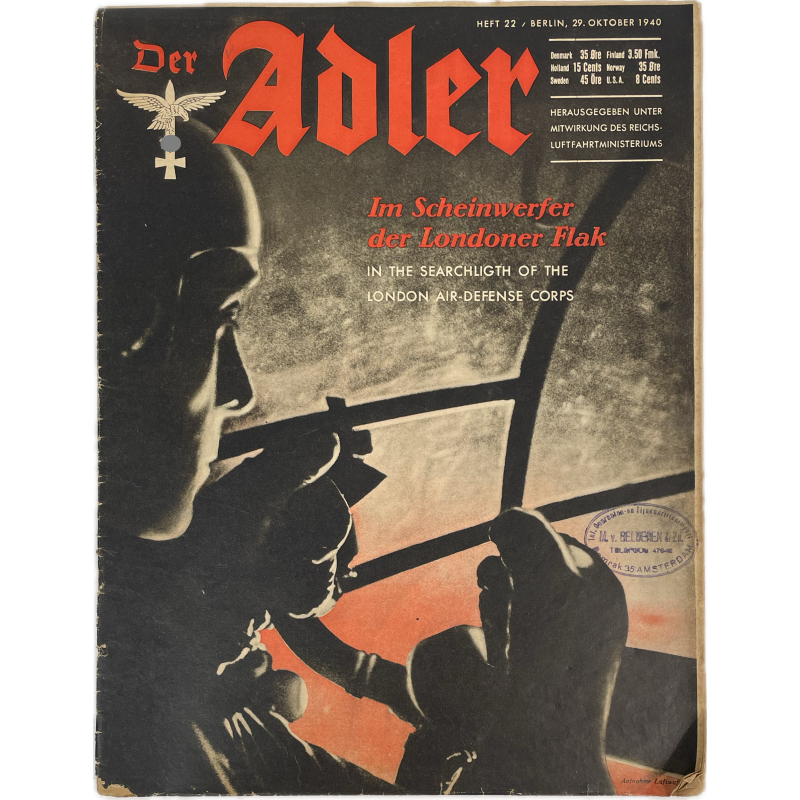 Magazine, Der Adler, No. 22, October 29, 1940