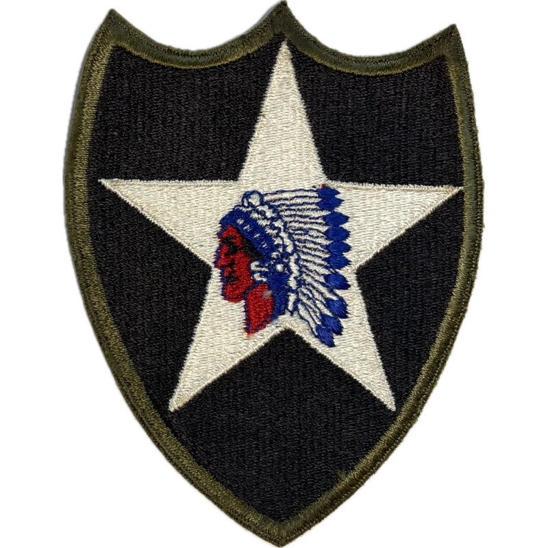 Insigne, 2nd Infantry Division, bord vert