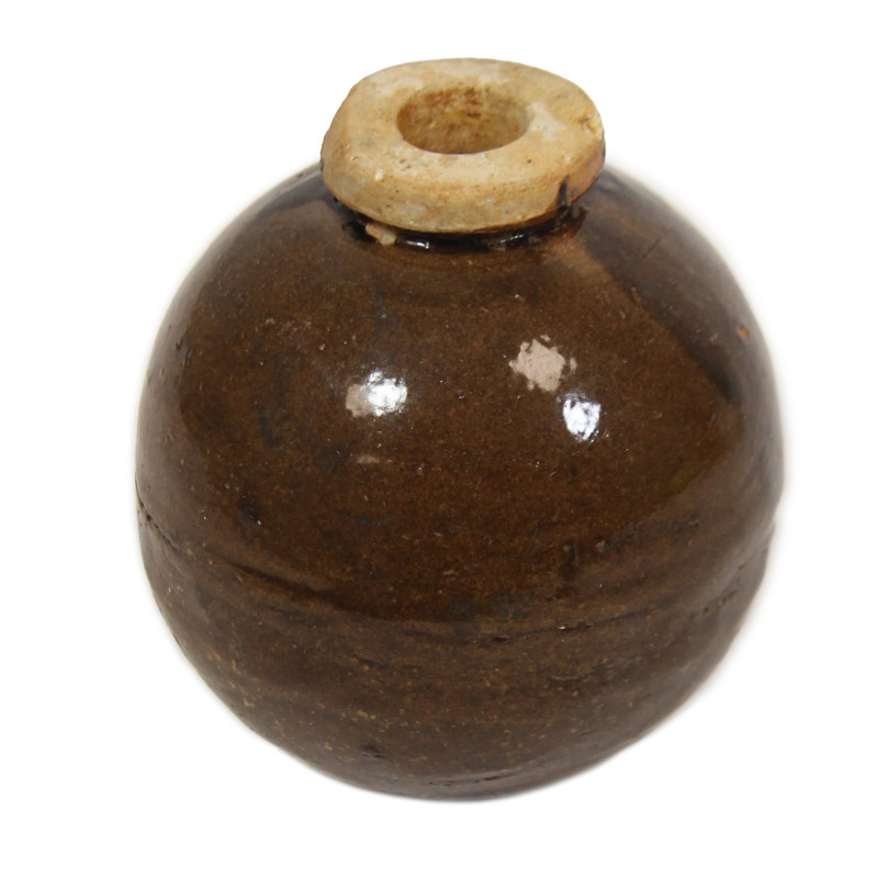 Grenade céramique, Type 4, marron, japonaise