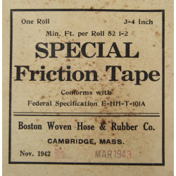 Tape, Friction, Special, Demolition, March 1943