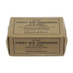 Dressing, First-Aid, Large, US Army, Carlisle Model, Johnson & Johnson