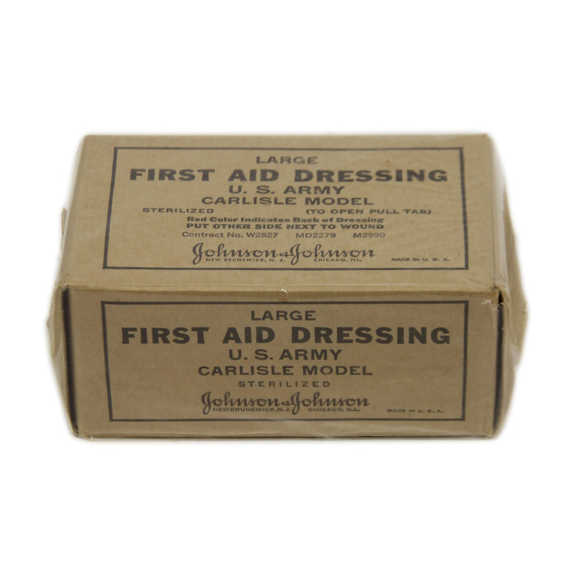 Dressing, First-Aid, Large, US Army, Carlisle Model, Johnson & Johnson