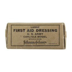 Dressing, First-Aid, Large, US Army, Carlisle Model, Johnson & Johnson