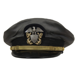 Cap, Officer, US Navy, Gray, Size 7 1/4