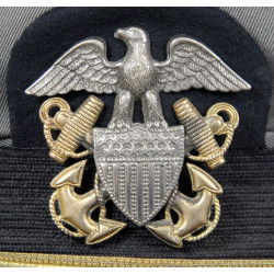 Cap, Officer, US Navy, Gray, Size 7 1/4