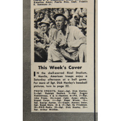 Magazine, YANK, August 17, 1945, 'Ball Game, Manila'