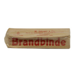 Bandage allemand, traitement des brûlures, Brandbinde, 1940, jamais ouvert