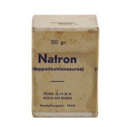Box, Sodium Bicarbonate, German, Natron, 1943, Full