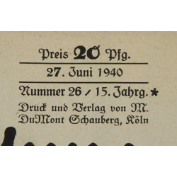 Magazine, Kölnische Illustrierte Zeitung, 27 juin 1940, Waffen-ᛋᛋ