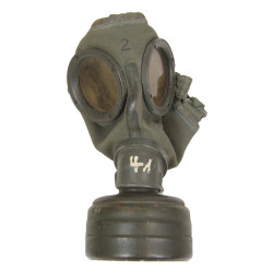 Mask, Gas, M30, German, Complete, Uffz. Hans Osterloh, III. Gruppe, Kampfgeschwader 100, Luftwaffe, Normandie